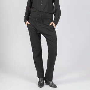 NEW NWOT! ESTHER PERBANDT JAYBO WOOL CASHMERE TROUSERS PANTS DROP CROTCH sz 0